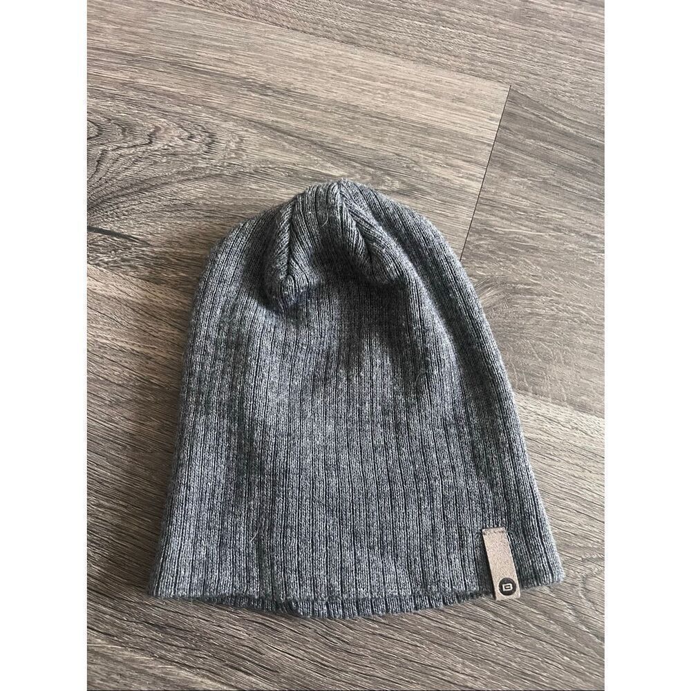 BULA GRAY MERINO WOOL STRETCH CUFFED BEANIE HAT MEN'S WOMEN'S ONE SIZE OS - Picture 3 of 4